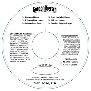 Gordon Biersch Hefeweizen