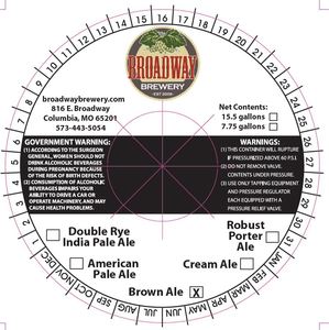 Broadway Brewery Brown Ale