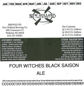 New Holland Brewing Co. Four Witches March 2013