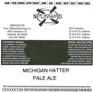 New Holland Brewing Co. Michigan Hatter