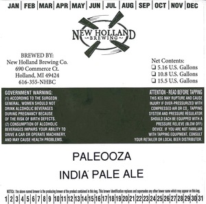New Holland Brewing Co. Paleooza February 2013