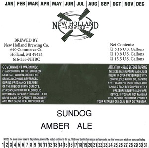 New Holland Brewing Co. Sundog February 2013