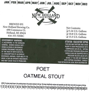New Holland Brewing Co. Poet February 2013