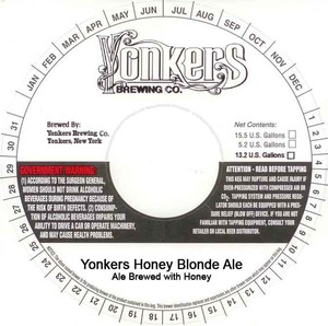 Yonkers Brewing Co Yonkers Honey Blonde Ale February 2013