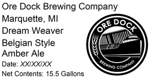 Ore Dock Brewing Company Dream Weaver Belgian Style Amber