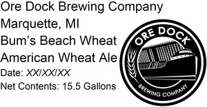 Ore Dock Brewing Company Bum's Beach Wheat