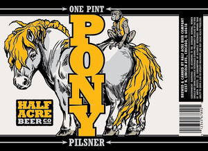 Half Acre Beer Company Pony Pilsner