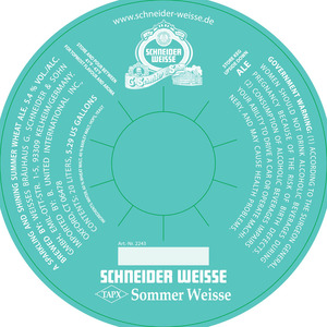 Schneider Weisse - Sommer Weisse 