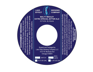 Lake Effect Brewing Company Malty Medley