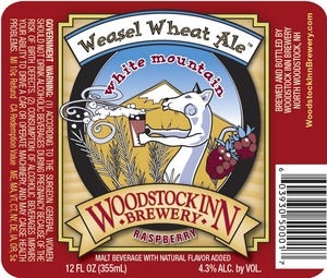 Woodstock Inn Brewery Weasel Wheat Ale February 2013