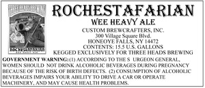 Three Heads Brewing Rochestafarian