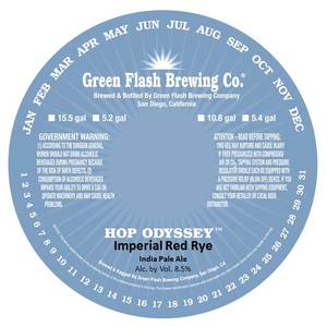Green Flash Brewing Company Imperial Red Rye February 2013