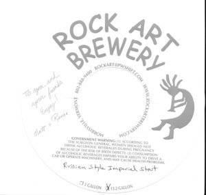 Rock Art Brewery Russian Style Imperial Stout