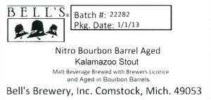 Bell's Nitro Bourbon Barrel Aged Kalamazoo February 2013