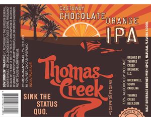 Thomas Creek Chocolate Orange IPA February 2013