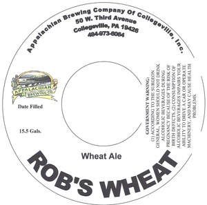 Appalachian Brewing Co. Rob's Wheat