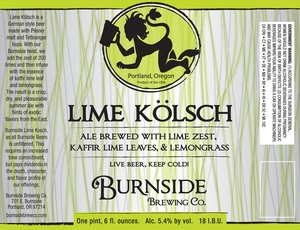 Burnside Brewing Co Lime Kolsch