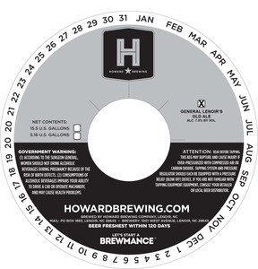 Howard Brewing Company General Lenoir's Old February 2013