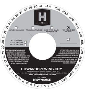 Howard Brewing The Weekender Pilsner February 2013