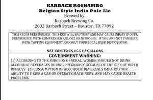 Karbach Brewing Company Karbach Rochambo