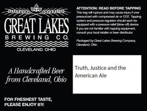 The Great Lakes Brewing Co. Truth, Justice And The American February 2013
