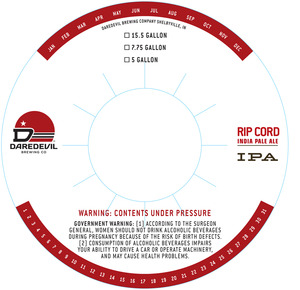 Daredevil Brewing Company Rip Cord February 2013