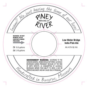 Piney River Brewing Co. LLC Low Water Bridge