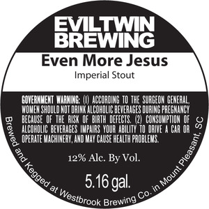 Evil Twin Brewing Even More Jesus