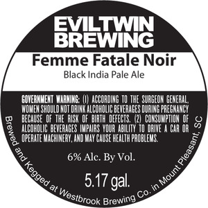 Evil Twin Brewing Femme Fatale Noir February 2013