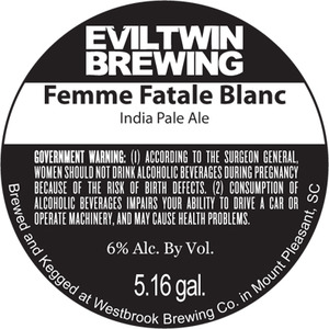 Evil Twin Brewing Femme Fatale Blanc February 2013