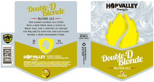 Hop Valley Brewing Co. Double-d Blonde