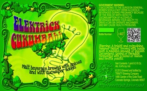 Trinity Brewing Company Electrick Cukumbahh