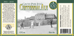 Highland Brewing Co Grove Park Inn Centennial March 2013