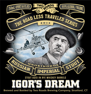 Two Roads Brewing Company Igor's Dream March 2013