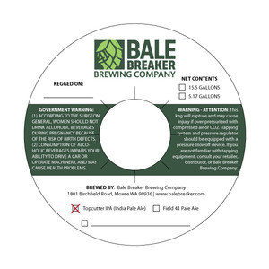Bale Breaker Brewing Company Topcutter IPA March 2013