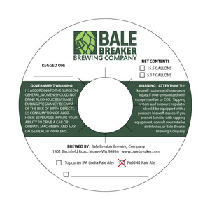 Bale Breaker Brewing Company Field 41 Pale Ale