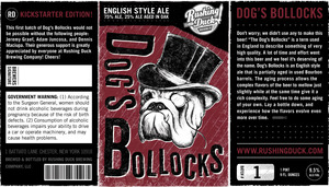 Rushing Duck Brewing Company Dog's Bollocks March 2013