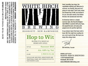 White Birch Brewing Hop To Wit March 2013