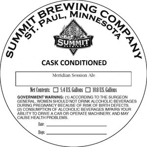 Summit Brewing Company Meridian Session March 2013