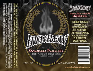 Hubrew Smoked Porter March 2013