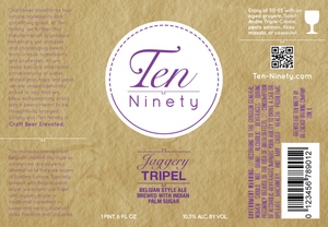 Ten Ninety Jaggery Tripel March 2013