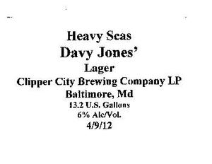 Heavy Seas Davy Jones March 2013