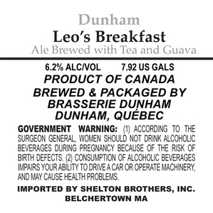 Brasserie Dunham Leo's Breakfast March 2013