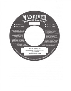 Mad River Brewing Company Flor De Jamaica March 2013