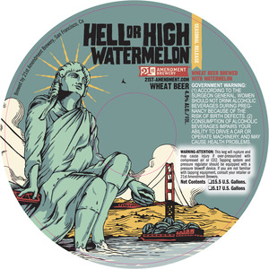 21st Amendment Brewery Hell Or High Watermelon March 2013