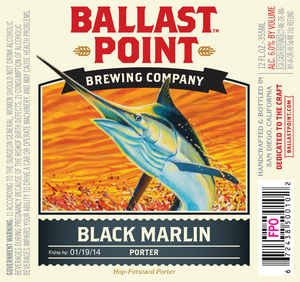 Ballast Point Brewing Company Black Marlin March 2013
