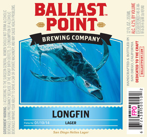 Ballast Point Brewing Company Longfin