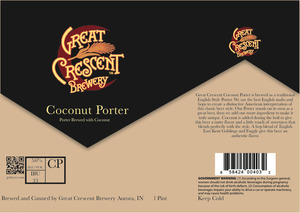 Great Crescent Brewery Coconut Porter