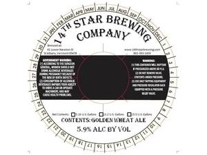 Golden Wheat Ale March 2013