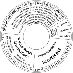 Empire Brewing Company Scotch Ale March 2013